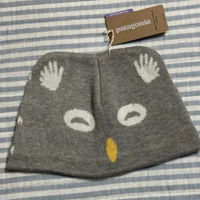 NUEVO CON ETIQUETAS Patagonia Bebé Animal Amigos Búho Gorro Gris 18-24 Meses Foto 1 de 4