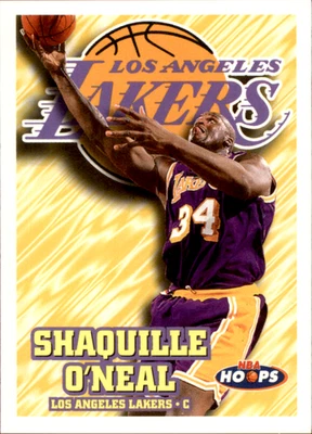 SHAQUILLE O'NEAL 1997-98 NBA Hoops Base #81 Los Angeles Lakers Basketball Card - Image 1 of 3