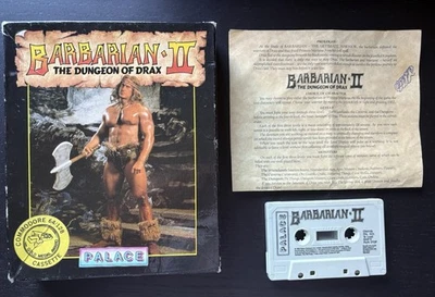 Barbarian II - Palace - Commodore 64 C64 - Tested - Image 1 of 4