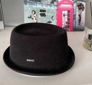 Kangol Black Bamboo Mowbray Men's Hat Viscose Bamboo Sz XL - Picture 1 of 3