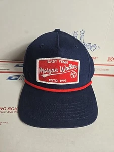 Morgan Wallen EST 1993 East Tennessee Snapback Rope Hat Navy Blue Red Tour - Picture 1 of 22