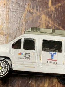 Satellite Chicago Channel 5 & Telemundo News Logos Toy Van Truck Rare - Bild 1 von 24