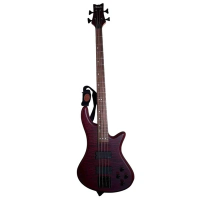 Bajo eléctrico Schecter Diamond Series personalizado 4 granate 4 cuerdas 24 trastes diestro Foto 1 de 4