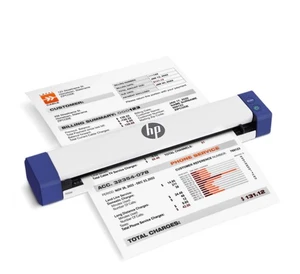 HP PS100 USB Document Scanner Photo Scanner 1 Sided Sheet Digital Portable-NEW - Picture 1 of 10