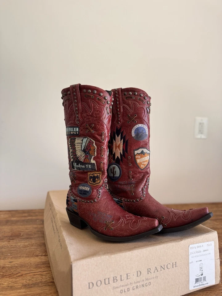 Double D Ranch Escalante 靴子红色 10.5 码 — 第 1/4 张图片