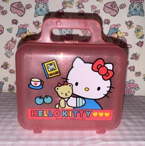 Vintage Sanrio 1991 "Hello Kitty" Aufbewahrungskoffer !!! - Bild 1 von 5
