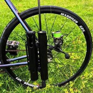 2 Tubes Bike Fishing Rod Holder for Bicycle Fishing Easy to Mount Rod Rack ABS - Picture 1 of 11