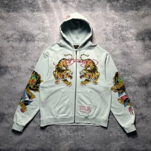Ed Hardy Zip Hoodie Men's Size XL Long Sleeve Christian Audigier - Picture 1 of 13