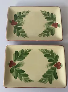 SOUTHERN LIVING At HOME Gail Pittman CHRISTMAS MEMORIES Appetizer Plate 5" X 8" - Picture 1 of 10