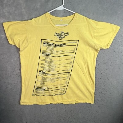 Camiseta de colección 1980 Richard Smith Dieters pérdida de peso durante el sexo 3XL (se adapta a XL) Foto 1 de 4