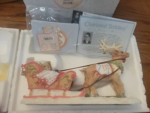 NEW 2002 Cherished Teddies 105478 Gus Gerhild I Cherish Every Moment With You - Picture 1 of 9