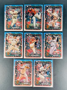 2024 TOPPS HOLIDAY GIANTS TEAM SET! WEBB CHAPMAN HARRISON RC 8 CARDS TOTAL! - Picture 1 of 2