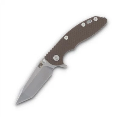Hinderer XM-18 3.0″ Harpoon Tanto - FDE G10, Stonewash Ti - NEW - Image 1 of 3