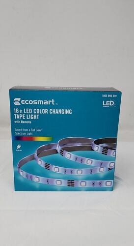 ECOSMART 16 ft LED Color Changing Tape Light w/Remote&Power Supply 1005 890 319