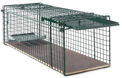 LOREK JAGDBEDARF 80x28x28cm große Marderfalle Lebendfalle Kaninchenfalle Tierfalle Drahtfalle