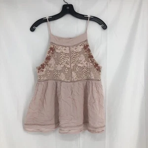 Francesca’s Alya Blouse Tank Ruffle Bottom Size Extra Small - Picture 1 of 5