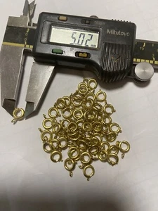 50 Gold Filled Spring Ring Clasps - Picture 1 of 2
