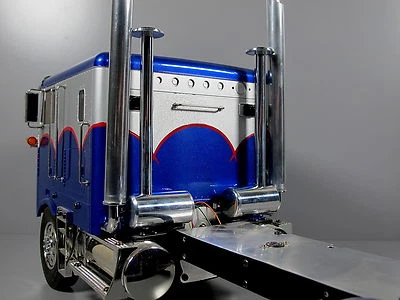 Simulate Aluminum Exhaust Tank Tube Tamiya RC 1/14 Globeliner King Grand Hauler - Image 1 of 4