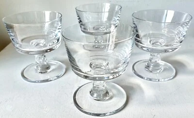 4 DANSK CRYSTAL "FELICIA" DESSERT/ COUPES-JENS QUISTGAARD - Image 1 of 4
