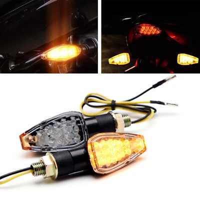 Indicador intermitente luces LED de giro de motocicleta 12V para Honda CBR Yamaha MT Foto 1 de 4