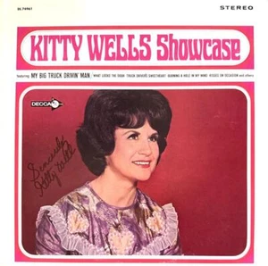 KITTY WELLS HAND SIGNED AUTOGRAPH LP ALBUM "KITTY WELLS SHOWCASE" - Picture 1 of 2