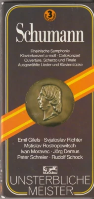MC - BOX / Schumann Unsterbliche Meister  HARDCOVERBOX + BOOKLET ( 3 X MC ) - Bild 1 von 3