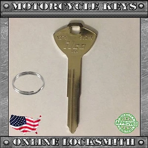 New Black Uncut Key For Suzuki Motorcycles Codes:A6001-A7000 - SUZ16 / X276 - Picture 1 of 2