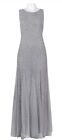 Adrianna Papell Women's Stunning Beaded Gown, Size 16, Color Silver Grey 