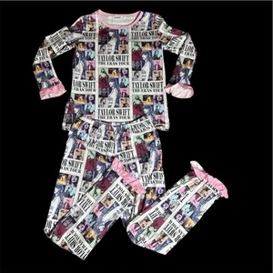 Girls' Taylor Swift The Eras Tour Pajama Set Size Medium - Picture 1 of 8