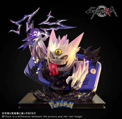Boneco estátua Cybera Studio resina Mega Gengar GBA Pokemon - Imagem 1 de 4