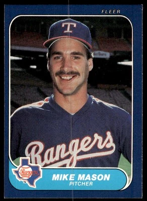 Mike Mason 1986 Fleer #565 Texas Rangers - Image 1 of 2