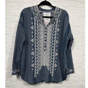 Johnny Was Jemah Bluse Marineblau Multi  - Bild 1 von 11