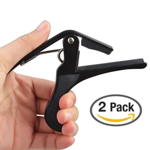 2-Lot Clamp Key Trigger Capo For Acoustic or Electric Guitar GCAP8-BL-Q2 - Picture 1 of 1