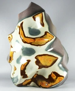 14.3 LB Wonderful Ocean Jasper Agate Druzy Flame Orbicular Reiki Statue - Picture 1 of 12