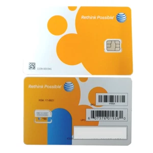 NEW -  AT&T Nano Sim Card Support 4G LTE & 5G - LOT SALE 10PCS/LOT - Picture 1 of 1