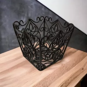 Southern Living at Home | Wrought Iron | Metal Baskets 6.5”x6” - Picture 1 of 7