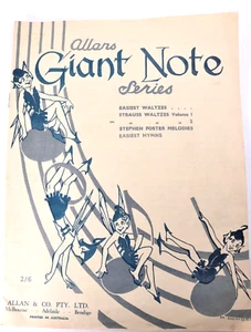  Rare Vintage Australian Sheet Music - 1954 Allan's Giant Note Series - Picture 1 of 7