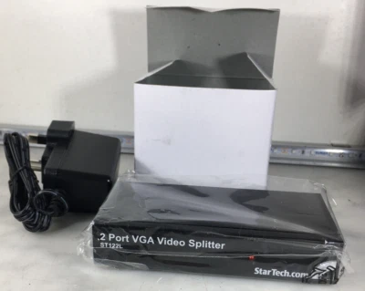 Startech 2 Port 250MHZ VGA Video Splitter ST122L FREE UK P&P #156 - Image 1 of 2