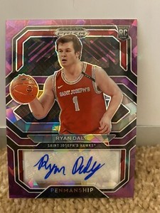 2021 Panini Prizm Draft Picks College Penmanship Purple Ice /99 Ryan Daly Auto