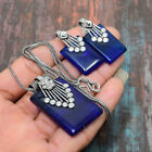 London Blue Topaz Gemstone Handmade Necklace+Earring Jewelry Set L467