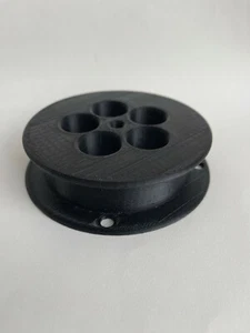 1 CARRETE DE MANO CUBANO YOYO pesca cubano fundido manual línea de cometa plástico NEGRO 5" - Imagen 1 de 8
