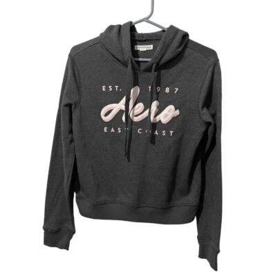 Aeropostale Sudadera con Capucha Mujer Pequeña Gris Costa Este Ligera Sudadera Pullover Foto 1 de 4