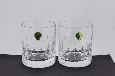 SET OF 2 WATERFORD CRYSTAL ESPRIT DOUBLE OLD FASHIONED GLASSES - NEW - Image 1 of 4