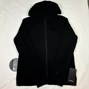 lululemon Classic-Fit Fleece Full-Zip Hoodie Jacket BLK Black Men’s Size Medium - Picture 1 of 9