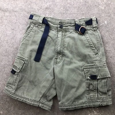 Vintage Abercrombie & Fitch Shorts Boys Small Green Cargo Surplus Youth Kids - Image 1 of 4