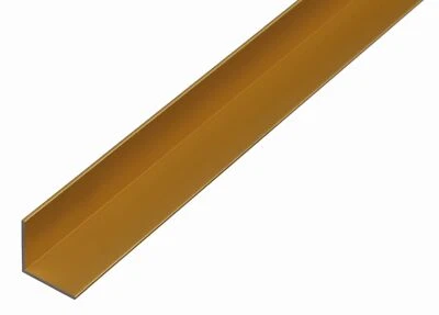 Alberts 473570 Winkelprofil | Aluminium, goldfarbig eloxiert | 1000 x 20 x 20 mm - Bild 1 von 4