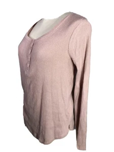 Hippie Rose M NWT Juniors Womens Henley Top Sweet Rose Marled Size Small Msrp$34 - Picture 1 of 10