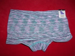 JUSTICE oh so soft underwear black pink turquoise Shorties 1 pr NEW W/TAG sz 8 - Picture 1 of 2