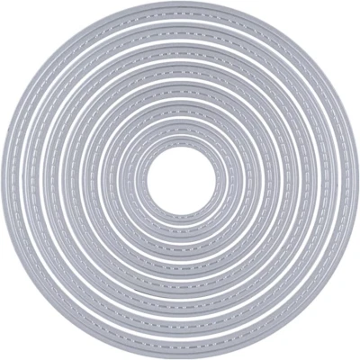 8 Stück Metall Kreis Form Stanzschablonen Metall Schneiden Schablonen Stanzforme - Bild 1 von 4