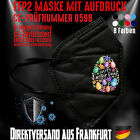 FFP2 Maske Mundmaske Osterei Happy Easter Day Frohe Ostern Geschenk 8 Farben CE